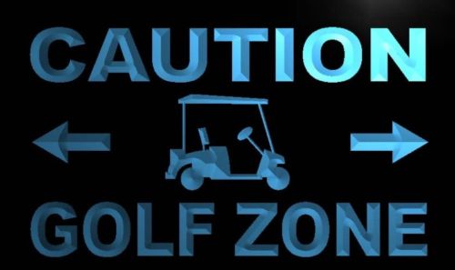 Caution Golf Zone Neon Light Sign